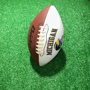 VINTAGE RARE University of Michigan embossed logo Baden football!